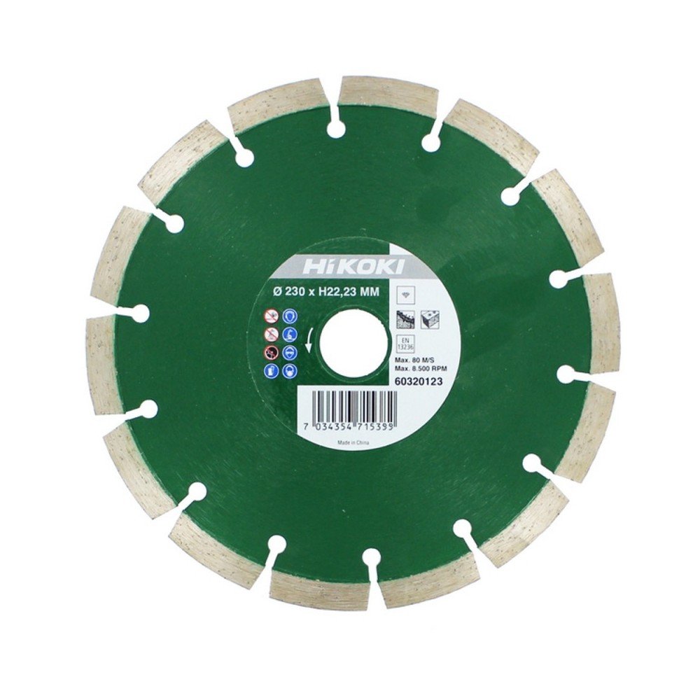 Deimantinis diskas HiKOKI Standart Ø230x22,23mm-Deimantiniai diskai-Pjovimo diskai-HiKOKI Accessories-irankiai-darbui Deimantinis diskas HiKOKI Standart Ø230x22,23mm-Deimantiniai diskai-Pjovimo diskai-HiKOKI Accessories-irankiai-darbui