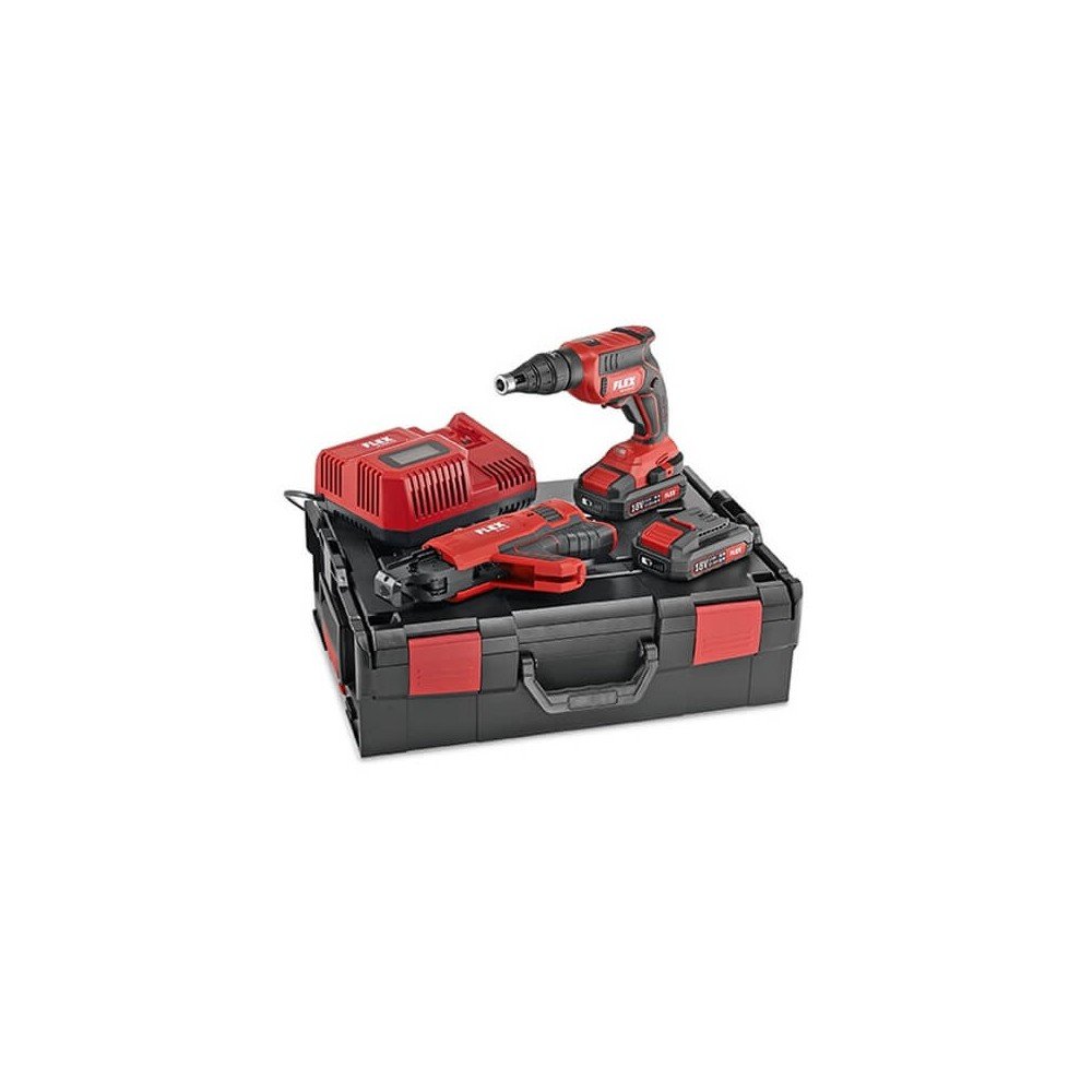 Akumuliatorinis juostinis suktuvas FLEX DW 45 18,0-EC M/2,5 Set-Akumuliatoriniai suktuvai/gręžtuvai-Akumuliatoriniai suktuvai, g