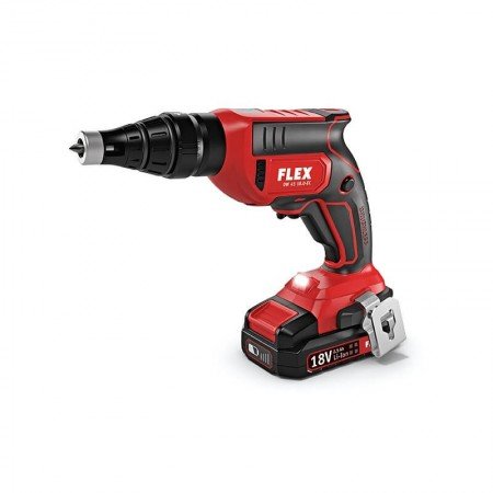 Akumuliatorinis juostinis suktuvas FLEX DW 45 18,0-EC M/2,5 Set-Akumuliatoriniai suktuvai/gręžtuvai-Akumuliatoriniai suktuvai, g