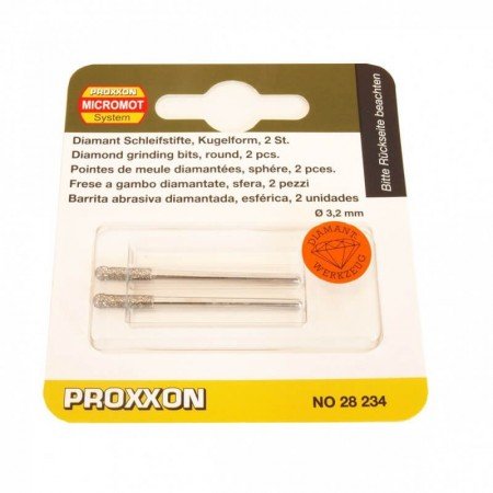 Deimantinis stiklo grąžtas PROXXON Ø 3,2 mm-Stiklo grąžtai-Priedai įrankiams-PROXXON MICROMOT-irankiai-darbui