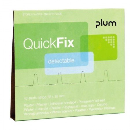 Pleistrai su metalo juostele PLUM QuickFix, 45vnt.-Pleistrai-Higienos priemonės-Plum-irankiai-darbui