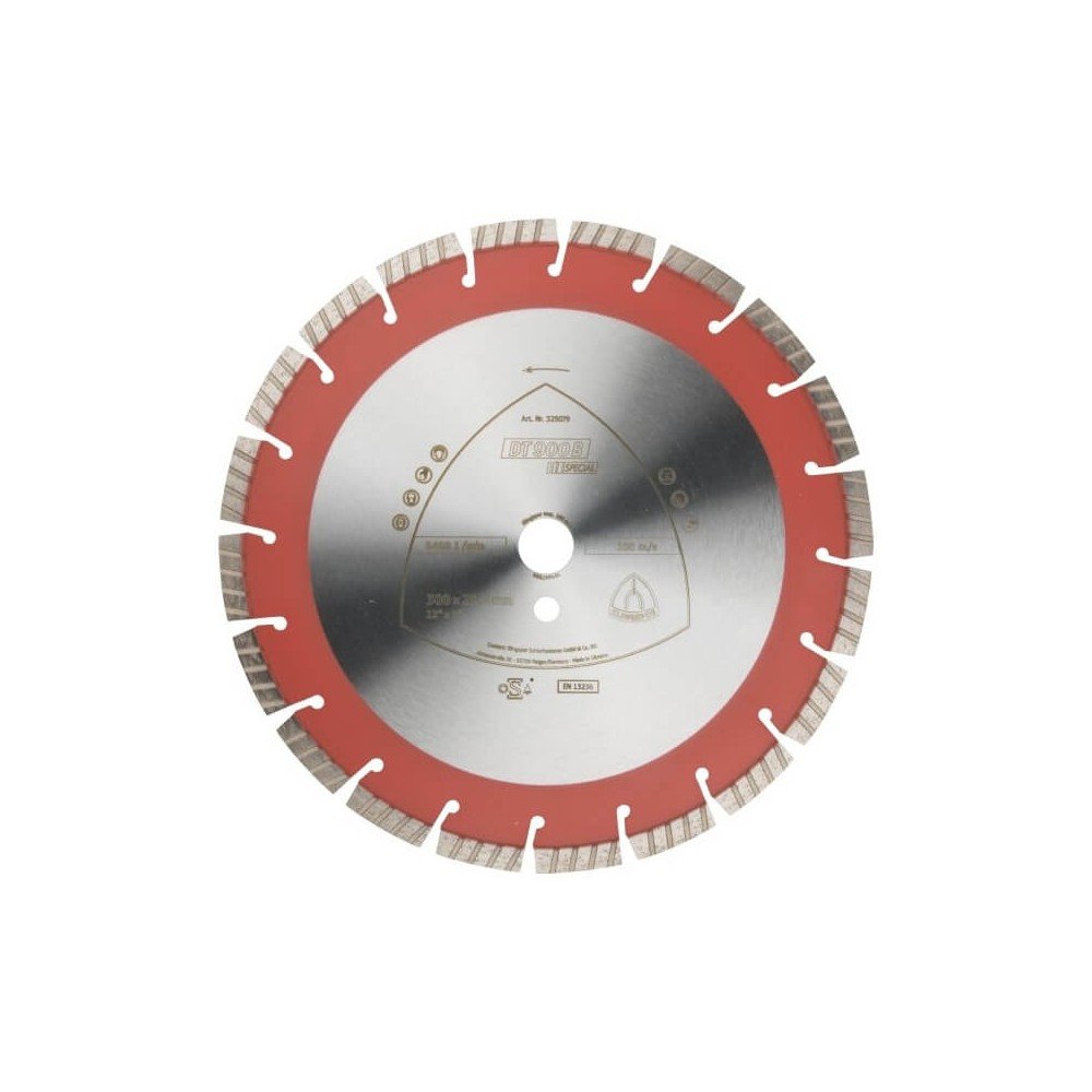 Deimantinis pjovimo diskas KLINGSPOR DT 900 B Special 350mm-Deimantiniai diskai-Pjovimo diskai-Klingspor-irankiai-darbui