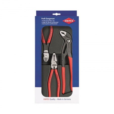 Replių komplektas statybininkui KNIPEX, 3vnt.-Kombinuotos replės-Replės-Knipex-irankiai-darbui