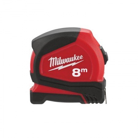 Ruletė MILWAUKEE Pro Compact 8m-Ruletės-Matavimo įrankiai-Milwaukee-irankiai-darbui