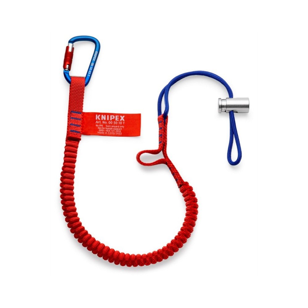 Tamprus laikiklis įrankiui su karabinu KNIPEX 6kg-Įrankių dėžės-Priedai įrankiams-Knipex-irankiai-darbui Tamprus laikiklis įrankiui su karabinu KNIPEX 6kg-Įrankių dėžės-Priedai įrankiams-Knipex-irankiai-darbui