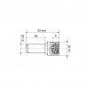 Deimantinis taisymo pieštukas PDT KC04 Ø14x35mm-Metalo šlifavimo diskai-Šlifavimo įrankiai-Poltava Diamond Tools-irankiai-darbui