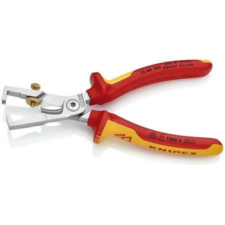 Laidų nuizoliavimo ir kirpimo replės KNIPEX StriX 180mm-Elektrikų replės-Replės-Knipex-irankiai-darbui