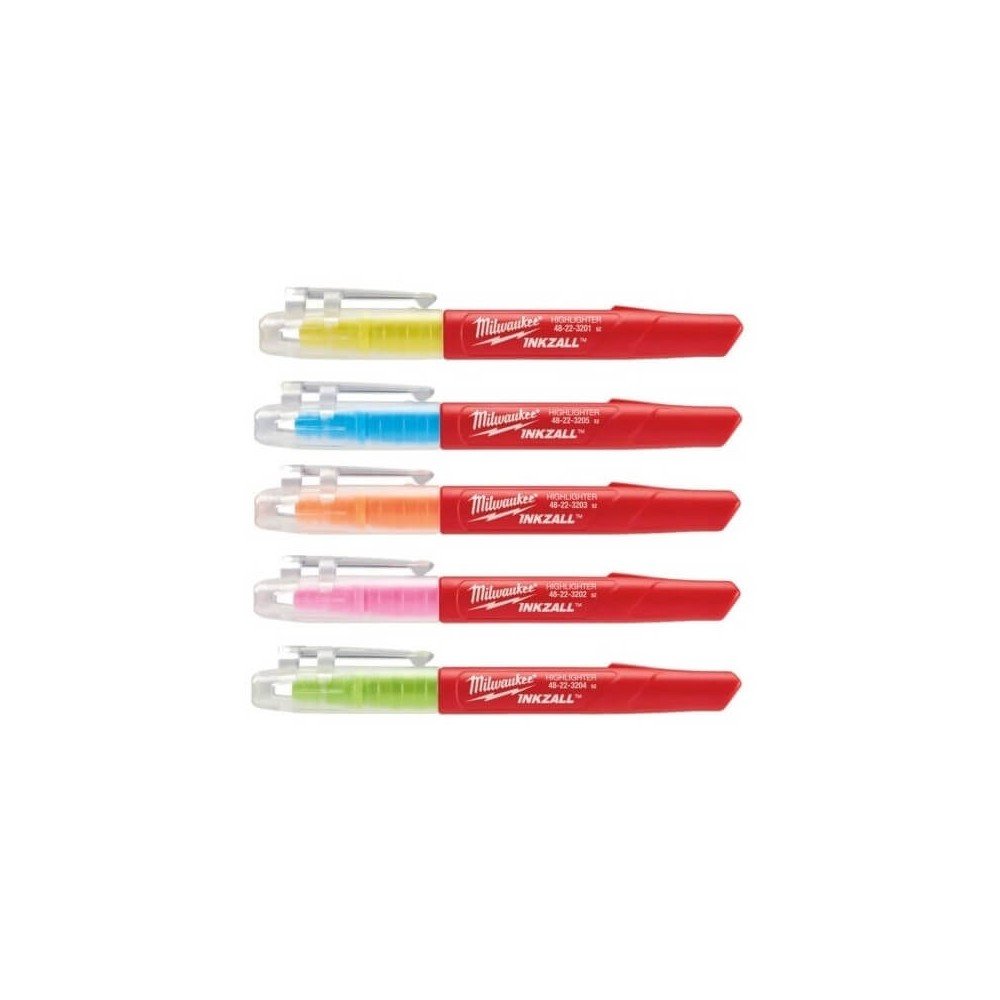 Spalvotų žymeklių rinkinys MILWAUKEE Inkzall, 5vnt.-Žymekliai-Matavimo įrankiai-Milwaukee Accessories-irankiai-darbui Spalvotų žymeklių rinkinys MILWAUKEE Inkzall, 5vnt.-Žymekliai-Matavimo įrankiai-Milwaukee Accessories-irankiai-darbui
