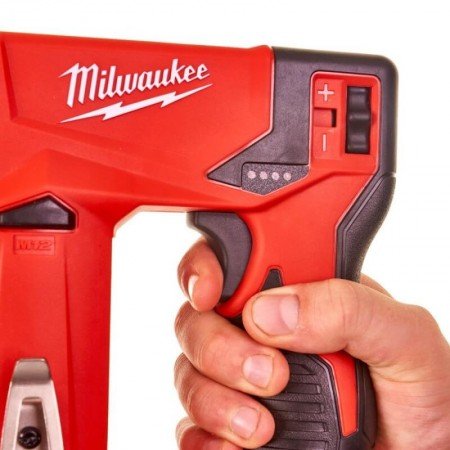 Akumuliatorinis kabiakalis MILWAUKEE M12 BST-202X-Akumuliatoriniai kniedikliai, viniakalės-Akumuliatoriniai įrankiai-Milwaukee-i