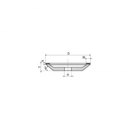 Deimantinis galandimo diskas PDT 12A2-45 150-10-3-40/32-Galandimo staklės-Medžio ir metalo staklės-Poltava Diamond Tools-irankia