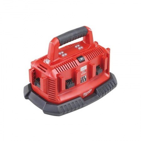 6-ių vietų akumuliatorių įkroviklis MILWAUKEE M1418 C6-Įrankių akumuliatoriai ir jų priedai-Akumuliatoriniai įrankiai-Milwaukee-
