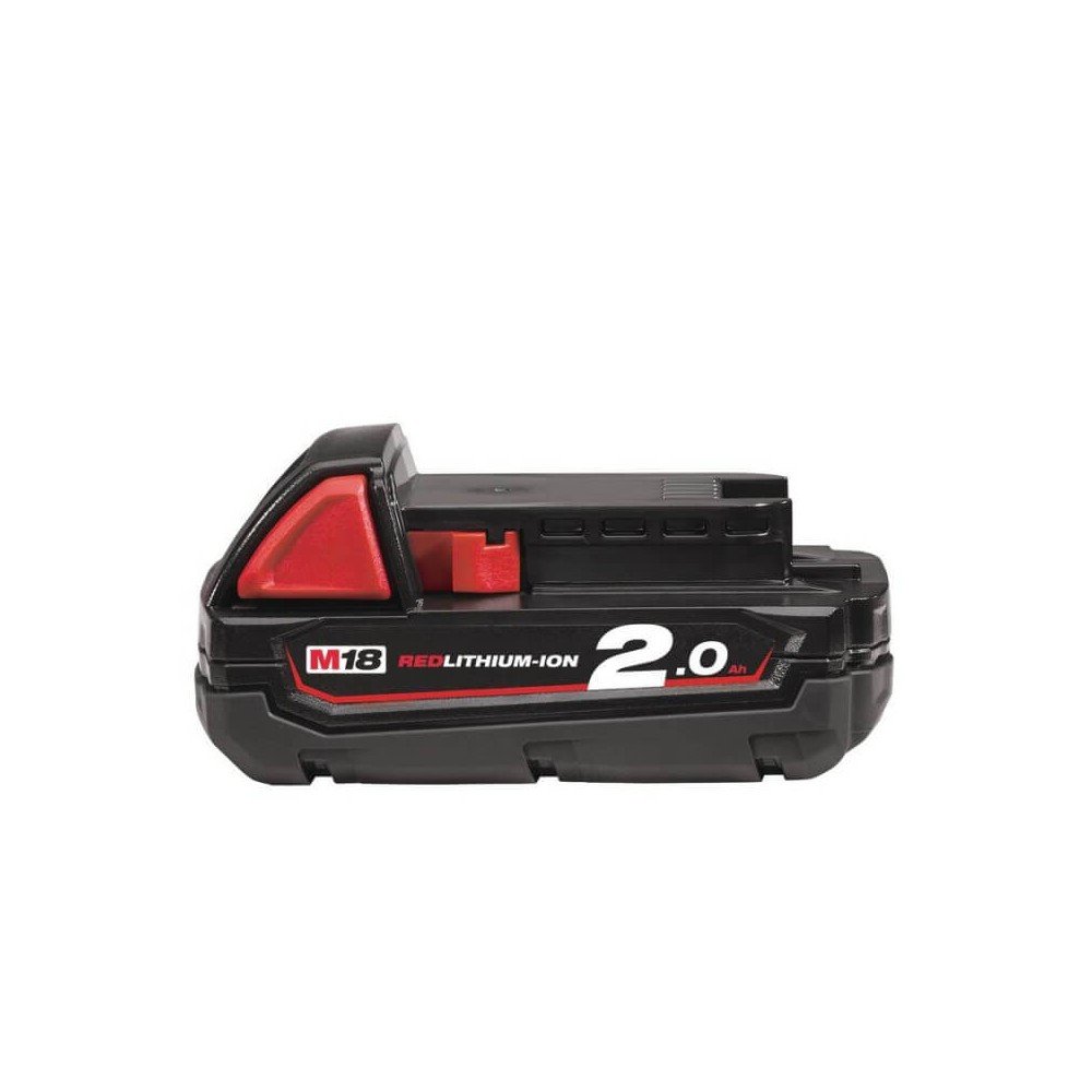 Akumuliatorius MILWAUKEE M18 B2 2,0Ah-Įrankių akumuliatoriai ir jų priedai-Akumuliatoriniai įrankiai-Milwaukee-irankiai-darbui Akumuliatorius MILWAUKEE M18 B2 2,0Ah-Įrankių akumuliatoriai ir jų priedai-Akumuliatoriniai įrankiai-Milwaukee-irankiai-darbui