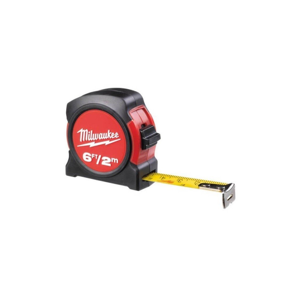 Profesionali nemagnetinė ruletė MILWAUKEE 2m-Ruletės-Matavimo įrankiai-Milwaukee Accessories-irankiai-darbui