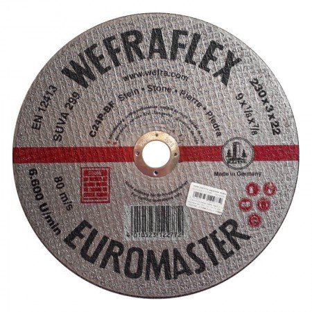 Akmens pjovimo diskas WEFRA SN24n 230x3x22mm-Abrazyviniai metalo pjovimo diskai-Medžio pjovimo staklės-Wefra-irankiai-darbui