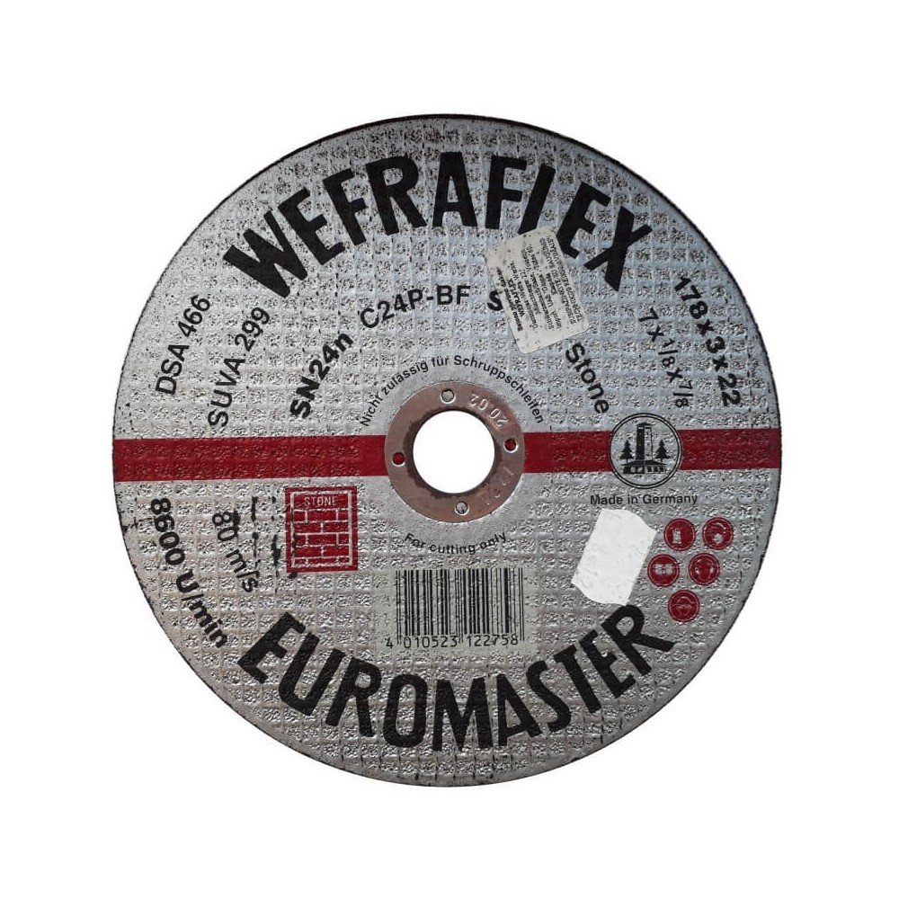 Akmens pjovimo diskas WEFRA SN24n 178x3x22mm-Įrankiai darbui-Įrankiai darbui-Wefra-irankiai-darbui Akmens pjovimo diskas WEFRA SN24n 178x3x22mm-Įrankiai darbui-Įrankiai darbui-Wefra-irankiai-darbui