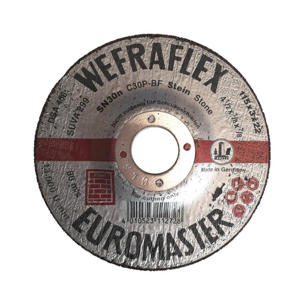 Akmens pjovimo diskas WEFRA SN24n 115x3x22mm-Įrankiai darbui-Įrankiai darbui-Wefra-irankiai-darbui Akmens pjovimo diskas WEFRA SN24n 115x3x22mm-Įrankiai darbui-Įrankiai darbui-Wefra-irankiai-darbui