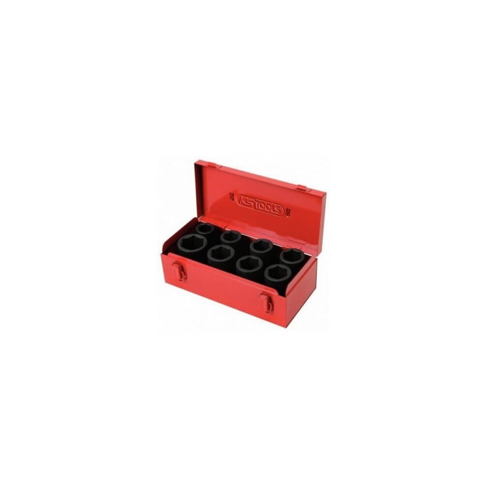 Ilgų smūginių galvučių 3/4" rinkinys KS TOOLS, 8 vnt.-Galvutės, galvučių rinkiniai-Autoserviso įranga-KsTools-irankiai-darbui