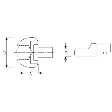 Antgalis dinamometriniam raktui STAHLWILLE 731/10 17 mm-Dinamometriniai raktai-Autoserviso įranga-Stahlwille-irankiai-darbui