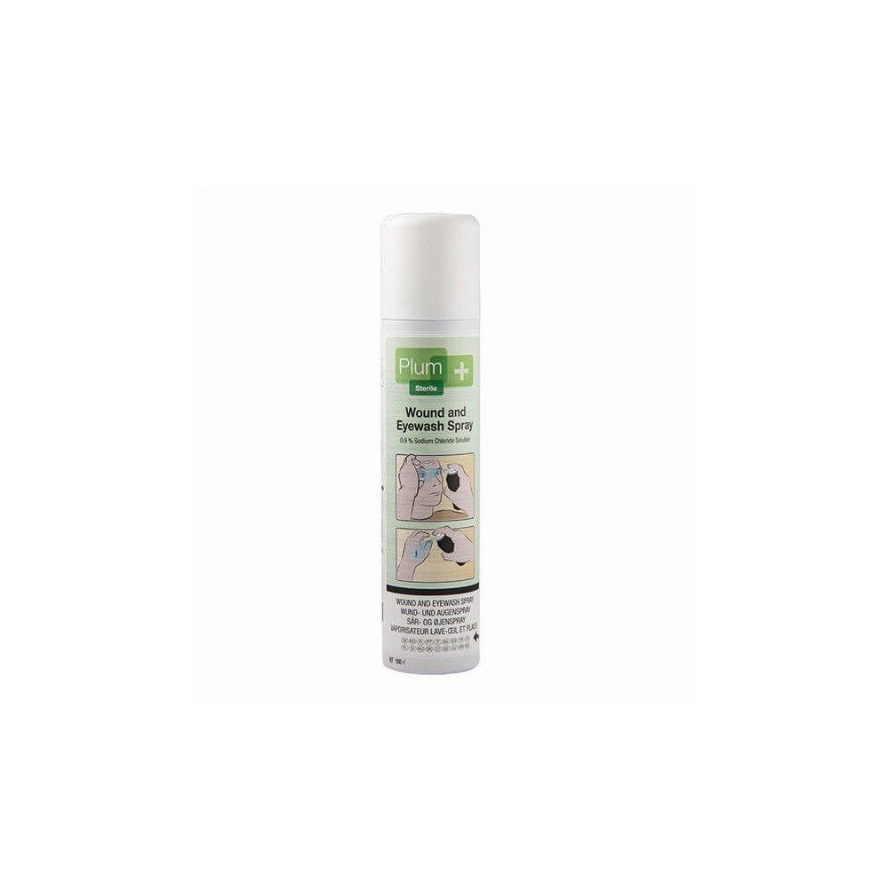 Žaizdų ir akių plovimo purškalas PLUM, 250ml-Pirmoji pagalba akims-Higienos priemonės-Plum-irankiai-darbui Žaizdų ir akių plovimo purškalas PLUM, 250ml-Pirmoji pagalba akims-Higienos priemonės-Plum-irankiai-darbui
