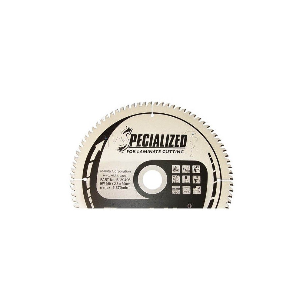 Laminato pjovimo diskas MAKITA 260x30mm 84T-Medžio pjovimo diskai-Medžio pjovimo staklės-Makita Accessories-irankiai-darbui