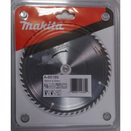 Pjovimo diskas MAKITA BSS610 165x20x1,6mm 52T-Medžio pjovimo diskai-Medžio pjovimo staklės-Makita Accessories-irankiai-darbui