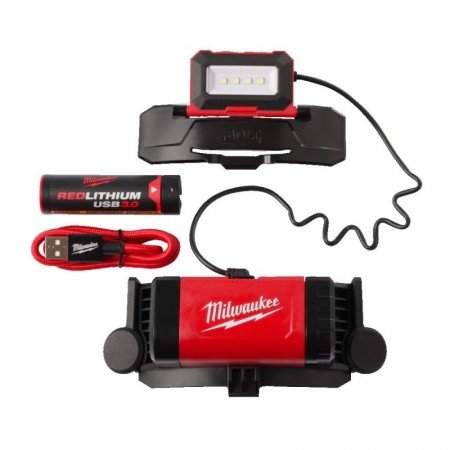 Įkraunamas prožektorius šalmui MILWAUKEE L4 BOLTHL-301 USB BOLT200-Akumuliatoriniai prožektoriai-Akumuliatoriniai įrankiai-Milwa