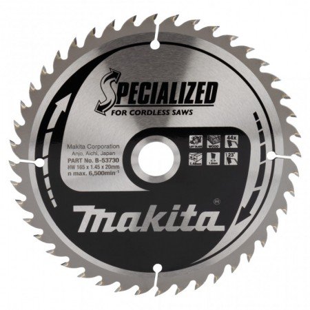 Pjovimo diskas medžiui MAKITA 165x20x1,45mm 44T 23°-Medžio pjovimo diskai-Medžio pjovimo staklės-Makita Accessories-irankiai-dar