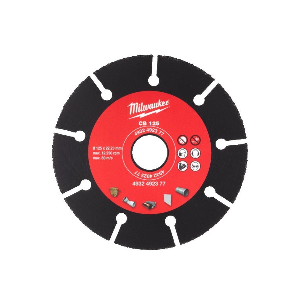 Karbidinis diskas MILWAUKEE CB125 125x22,23mm-Medžio pjovimo diskai-Medžio pjovimo staklės-Milwaukee Accessories-irankiai-darbui Karbidinis diskas MILWAUKEE CB125 125x22,23mm-Medžio pjovimo diskai-Medžio pjovimo staklės-Milwaukee Accessories-irankiai-darbui