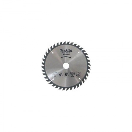 Medžio pjovimo diskas MAKITA 165x20x2,0mm 40T 18° 5603R 5604R-Medžio pjovimo diskai-Medžio pjovimo staklės-Makita Accessories-ir
