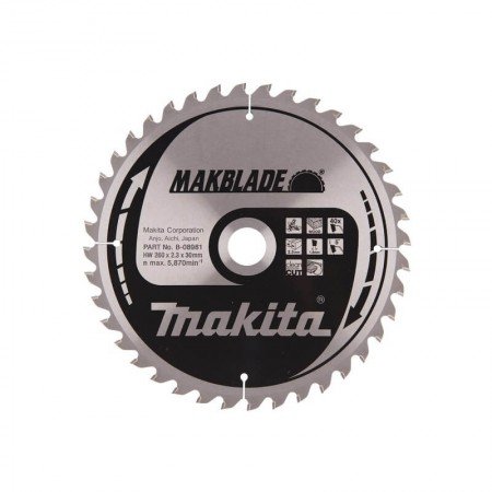 Pjovimo diskas MAKITA 260x30x2,3mm 40T 5° LS/LH/LF-Medžio pjovimo diskai-Medžio pjovimo staklės-Makita Accessories-irankiai-darb