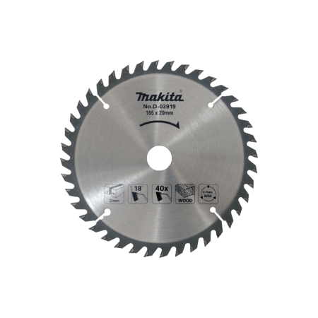 Medžio pjovimo diskas MAKITA 185x30/20/16x2,0mm 40T-Medžio pjovimo diskai-Medžio pjovimo staklės-Makita Accessories-irankiai-dar