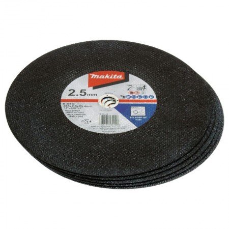 Pjovimo diskai metalui MAKITA LW1400 355x25,4x2,5mm, 5vnt.-Abrazyviniai metalo pjovimo diskai-Medžio pjovimo staklės-Makita Acce