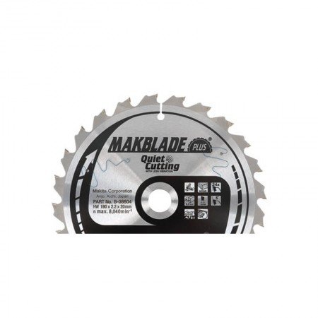 Pjovimo diskas medžiui MAKITA Makblade plus 190x20x2,2mm 24T-Medžio pjovimo diskai-Medžio pjovimo staklės-Makita Accessories-ira