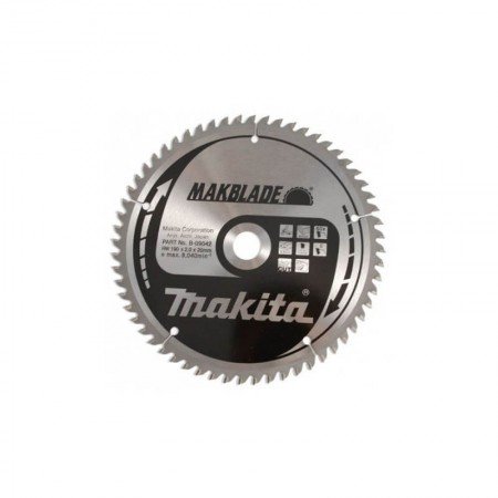 Pjovimo diskas 190x20x2,0mm 60T 5° MAKITA-Medžio pjovimo diskai-Medžio pjovimo staklės-Makita Accessories-irankiai-darbui