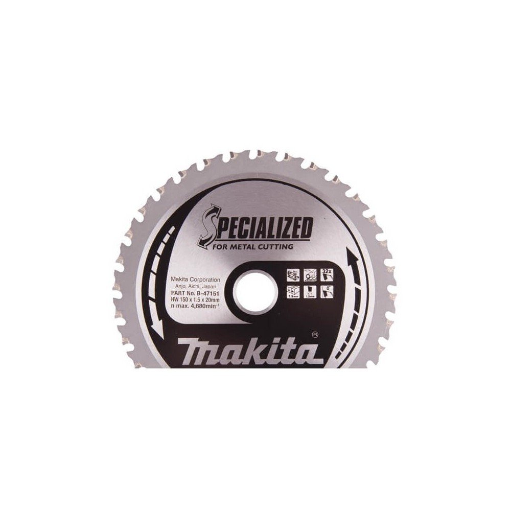 Pjovimo diskas 150x20 32T metalui MAKITA-Metalo pjovimo diskai-Pjovimo diskai-Makita Accessories-irankiai-darbui Pjovimo diskas 150x20 32T metalui MAKITA-Metalo pjovimo diskai-Pjovimo diskai-Makita Accessories-irankiai-darbui