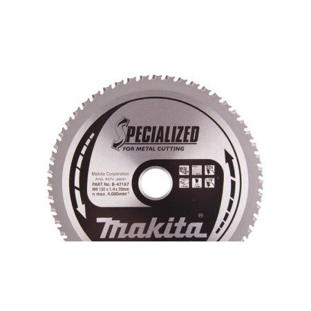Pjovimo diskas 150x20 52T metalui MAKITA-Metalo pjovimo diskai-Pjovimo diskai-Makita Accessories-irankiai-darbui