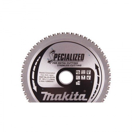 Pjovimo diskas MAKITA Inox 60T 150x20-Metalo pjovimo diskai-Pjovimo diskai-Makita Accessories-irankiai-darbui