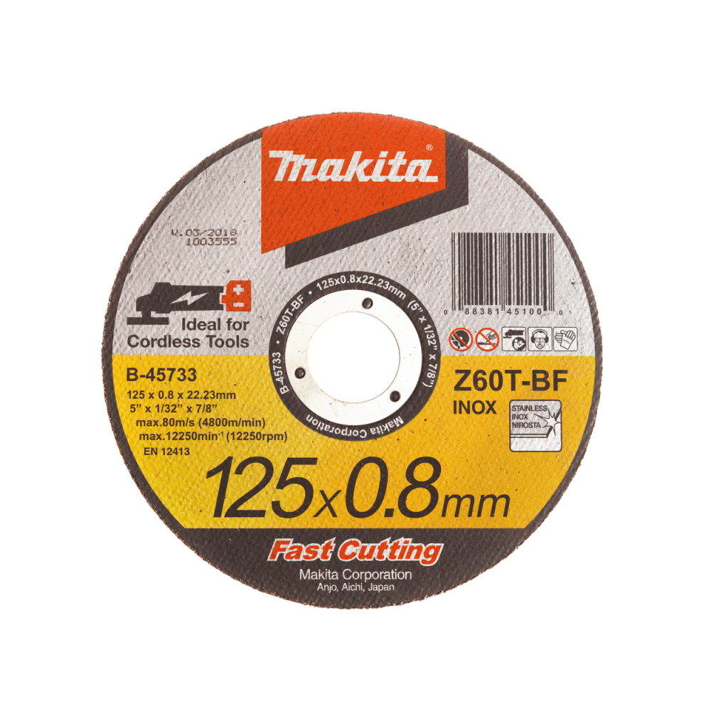 Pjovimo diskas MAKITA 125x22,23x0,8mm Z60T-BF-Abrazyviniai metalo pjovimo diskai-Medžio pjovimo staklės-Makita Accessories-irank Pjovimo diskas MAKITA 125x22,23x0,8mm Z60T-BF-Abrazyviniai metalo pjovimo diskai-Medžio pjovimo staklės-Makita Accessories-irank