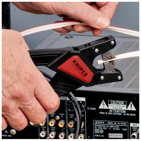 Plokščių laidų nuizoliavimo replės KNIPEX 1264-Laidų nuizoliavimui-Replės-Knipex-irankiai-darbui