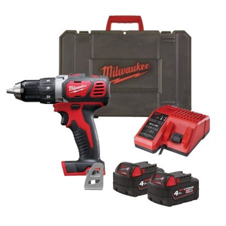 Akumuliatorinis gręžtuvas MILWAUKEE M18 BDD-402C-Akumuliatoriniai suktuvai/gręžtuvai-Akumuliatoriniai suktuvai, gręžtuvai ir ver