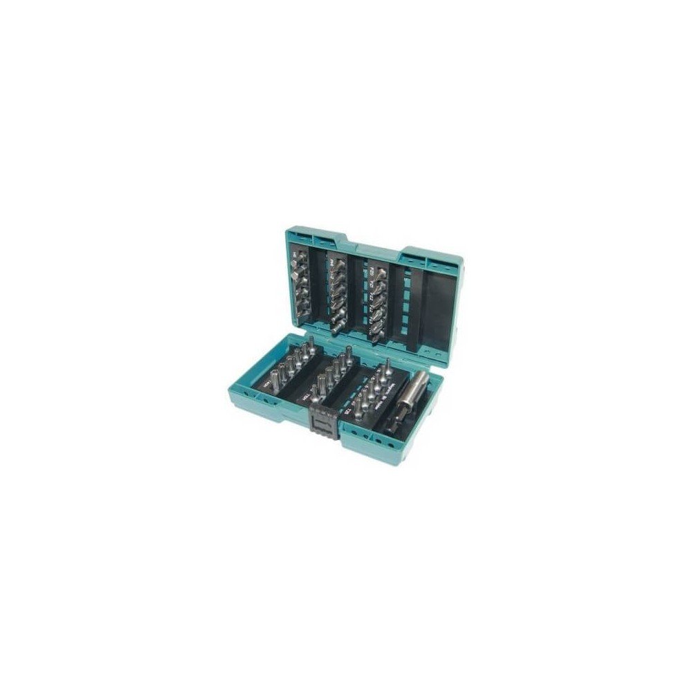 Sukimo antgalių rinkinys 37 vnt. MAKITA-Atsuktuvų antgaliai, adapteriai-Suktuvai, gręžtuvai ir veržliasukiai-Makita Accessories-