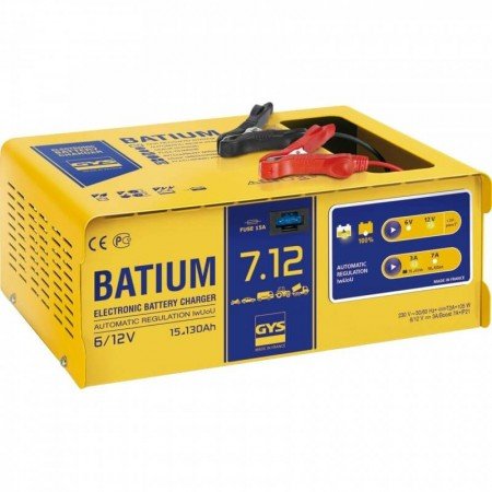 Elektroninis akumuliatorių įkroviklis GYS Batium 7/12-Akumuliatorių įkrovikliai/starteriai-Autoserviso įranga-GYS-irankiai-darbu