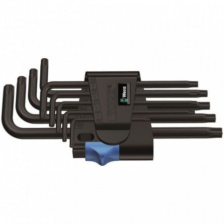 TORX raktų rinkinys 967 L/9 WERA-Šešiakampiai L-formos raktai-Rankiniai įrankiai-Wera-irankiai-darbui