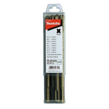 SDS+ grąžtų ir kaltų komplektas Makita D-44971-Kaltai-Akumuliatoriniai perforatoriai-Makita Accessories-irankiai-darbui