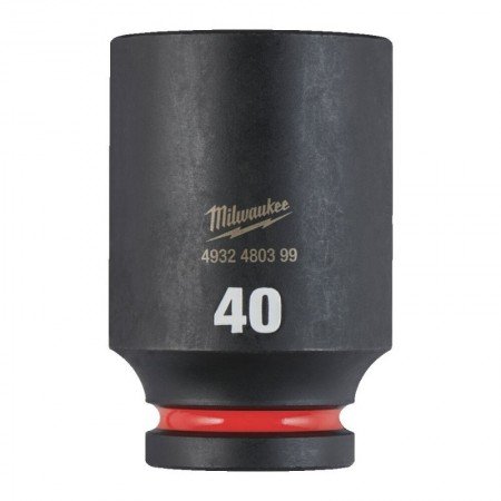 Ilga šešiakampė smūginė galvutė MILWAUKEE SHW 3/4" 40mm-Galvutės, galvučių rinkiniai-Autoserviso įranga-Milwaukee Accessories-ir