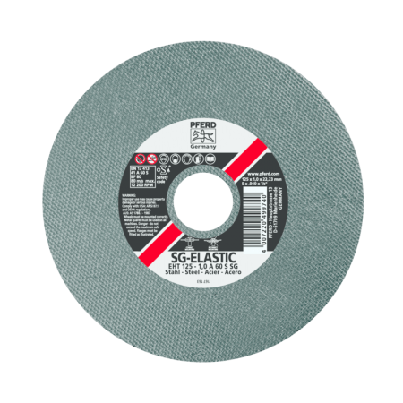 Metalo pjovimo diskas PFERD EHT Ø125x1,0mm A60 S SG-Abrazyviniai metalo pjovimo diskai-Medžio pjovimo staklės-Pferd-irankiai-dar