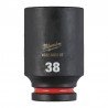 Ilga šešiakampė smūginė galvutė MILWAUKEE SHW 3/4" 38mm-Galvutės, galvučių rinkiniai-Autoserviso įranga-Milwaukee Accessories-ir