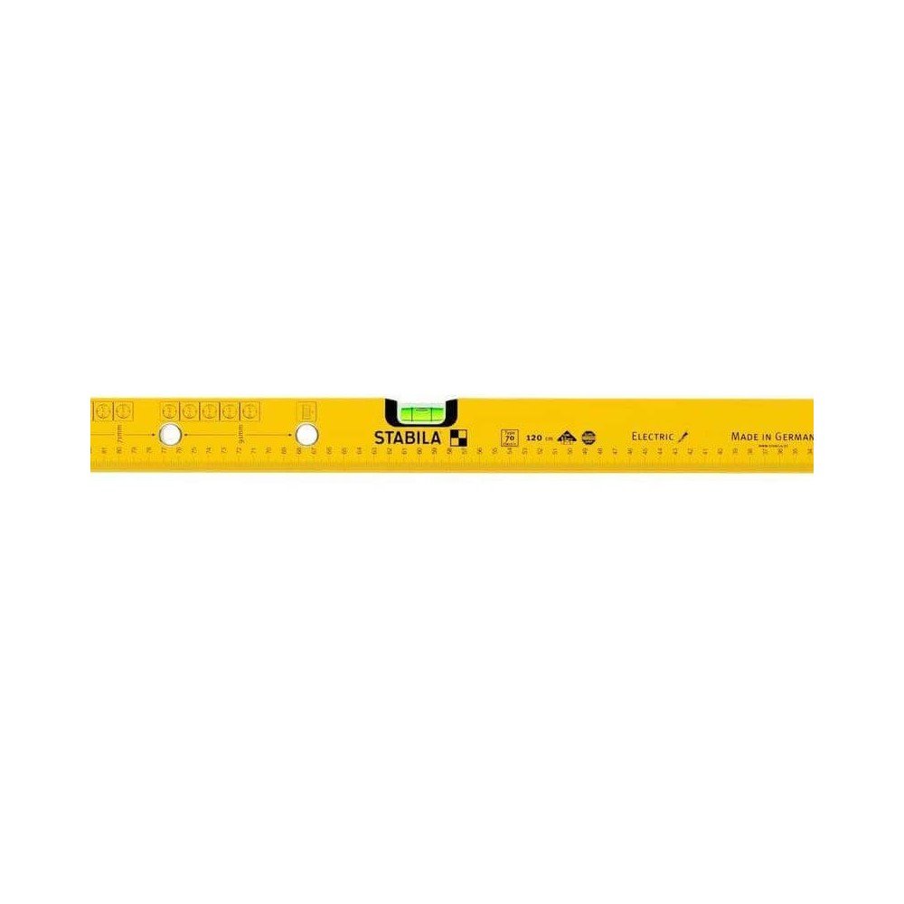 Gulsčiukas elektrikams 120cm 70 ELECTRIC STABILA-Gulsčiukai-Matavimo įrankiai-Stabila-irankiai-darbui Gulsčiukas elektrikams 120cm 70 ELECTRIC STABILA-Gulsčiukai-Matavimo įrankiai-Stabila-irankiai-darbui