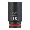 Ilga šešiakampė smūginė galvutė MILWAUKEE SHW 3/4" 33mm-Galvutės, galvučių rinkiniai-Autoserviso įranga-Milwaukee Accessories-ir