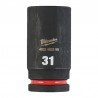 Ilga šešiakampė smūginė galvutė MILWAUKEE SHW 3/4" 31mm-Galvutės, galvučių rinkiniai-Autoserviso įranga-Milwaukee Accessories-ir